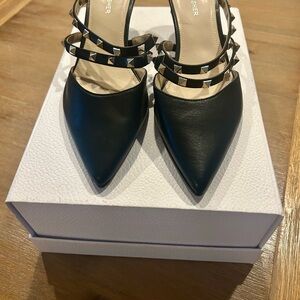 Marc Fisher Black Studded Heels